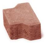 Dlažba zámková CS BETON Kost červená půlka – 8 cm